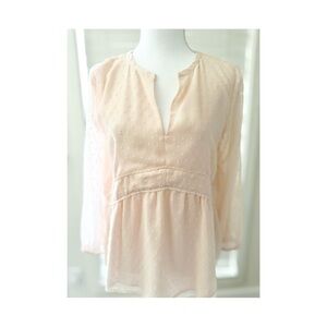 LOFT Women's Blush Peasant Blouse